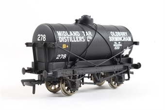 14 Ton Tank Wagon with Large Filler Cap 278 in 'Midland Tar Distillers' Black Livery - Limited Edition for Warley Show 2004